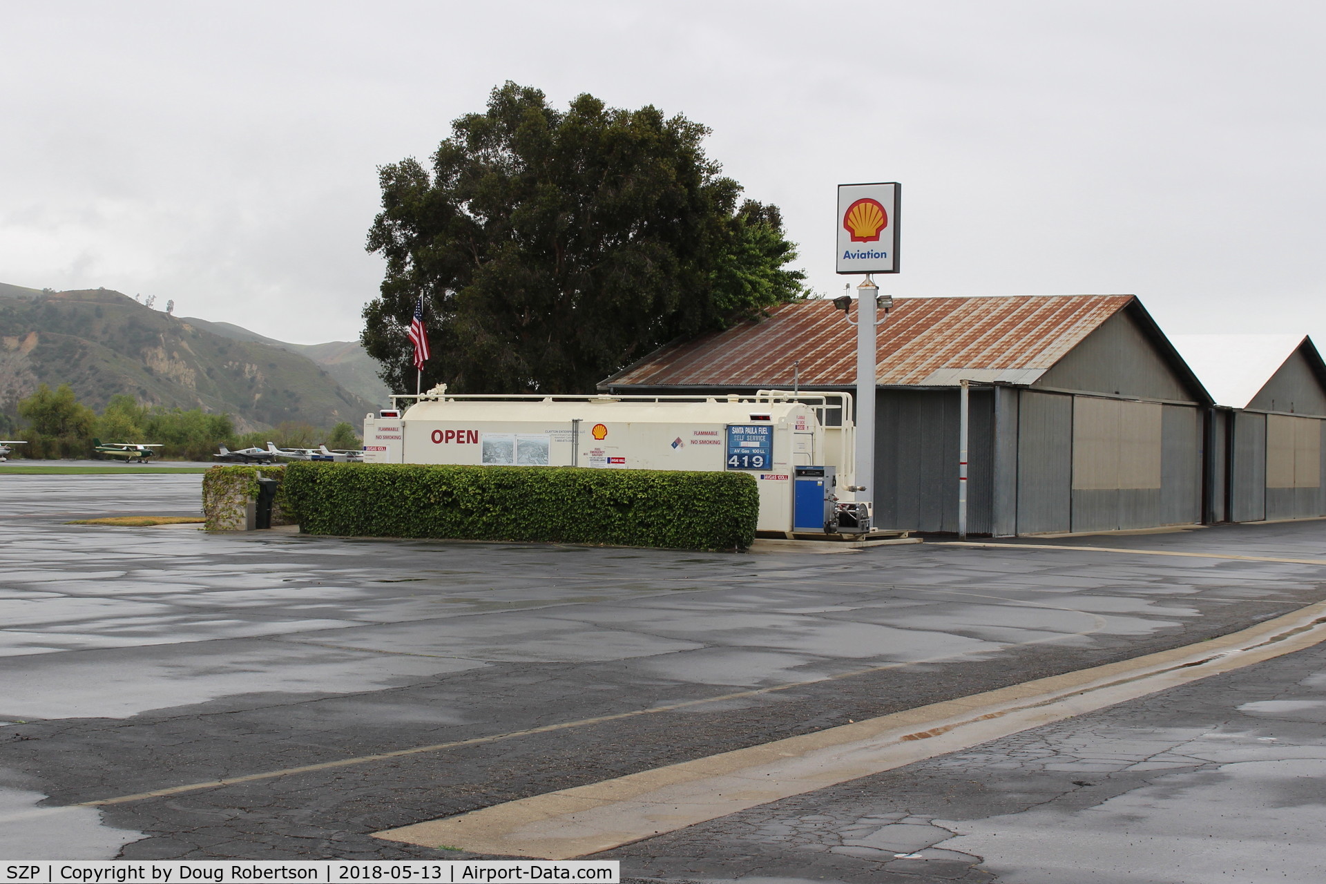 Santa Paula Airport (SZP) - Santa Paula SHELL 100LL Self-Serve Fuel Dock, no price change