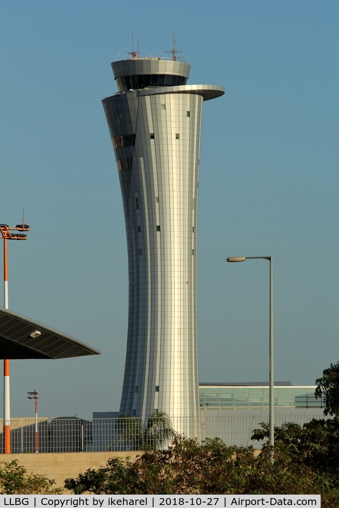 Ben Gurion International Airport, Lod / Tel Aviv Israel (LLBG) - The control tower. 100m height, 18 floors up.