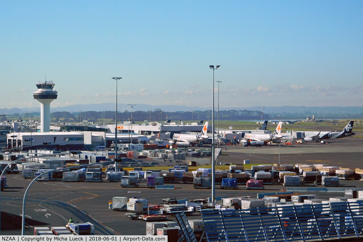 Auckland International Airport, Auckland New Zealand (NZAA) - View towards the domestic terminal