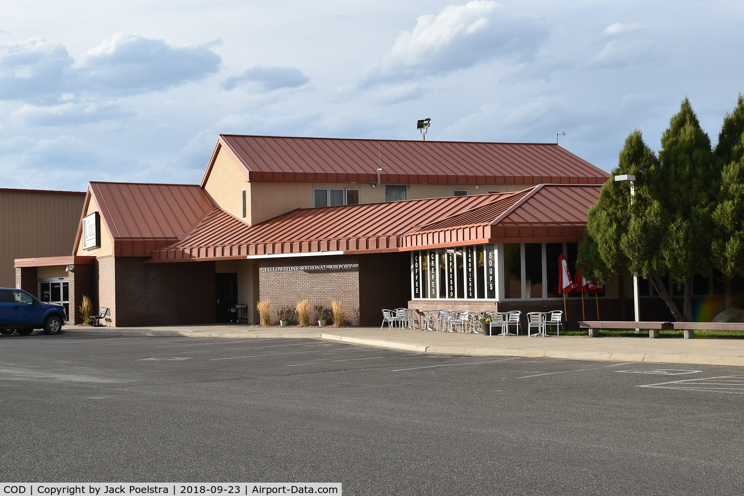 Yellowstone Regional Airport (COD) - General aviation terminal of Yellowstone reg. airport, Cody WY