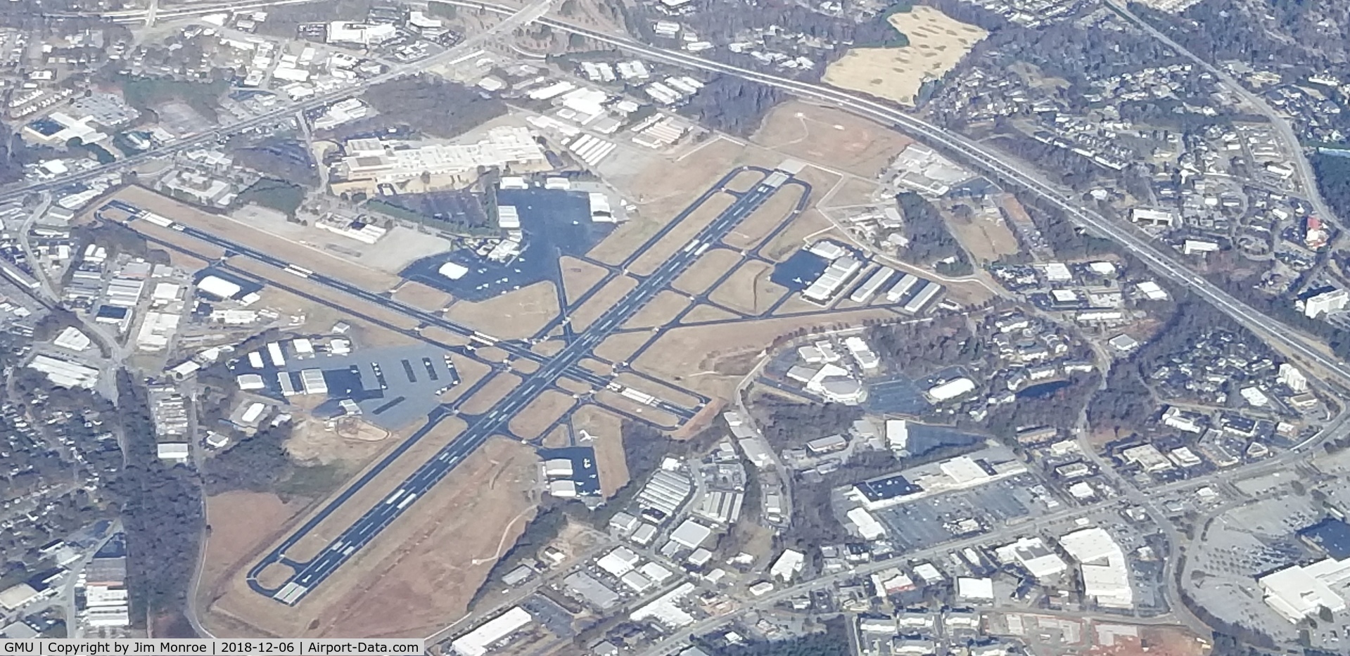 Greenville Downtown Airport (GMU) - From 11,000 on an Angel Flight from KCCO to KINT