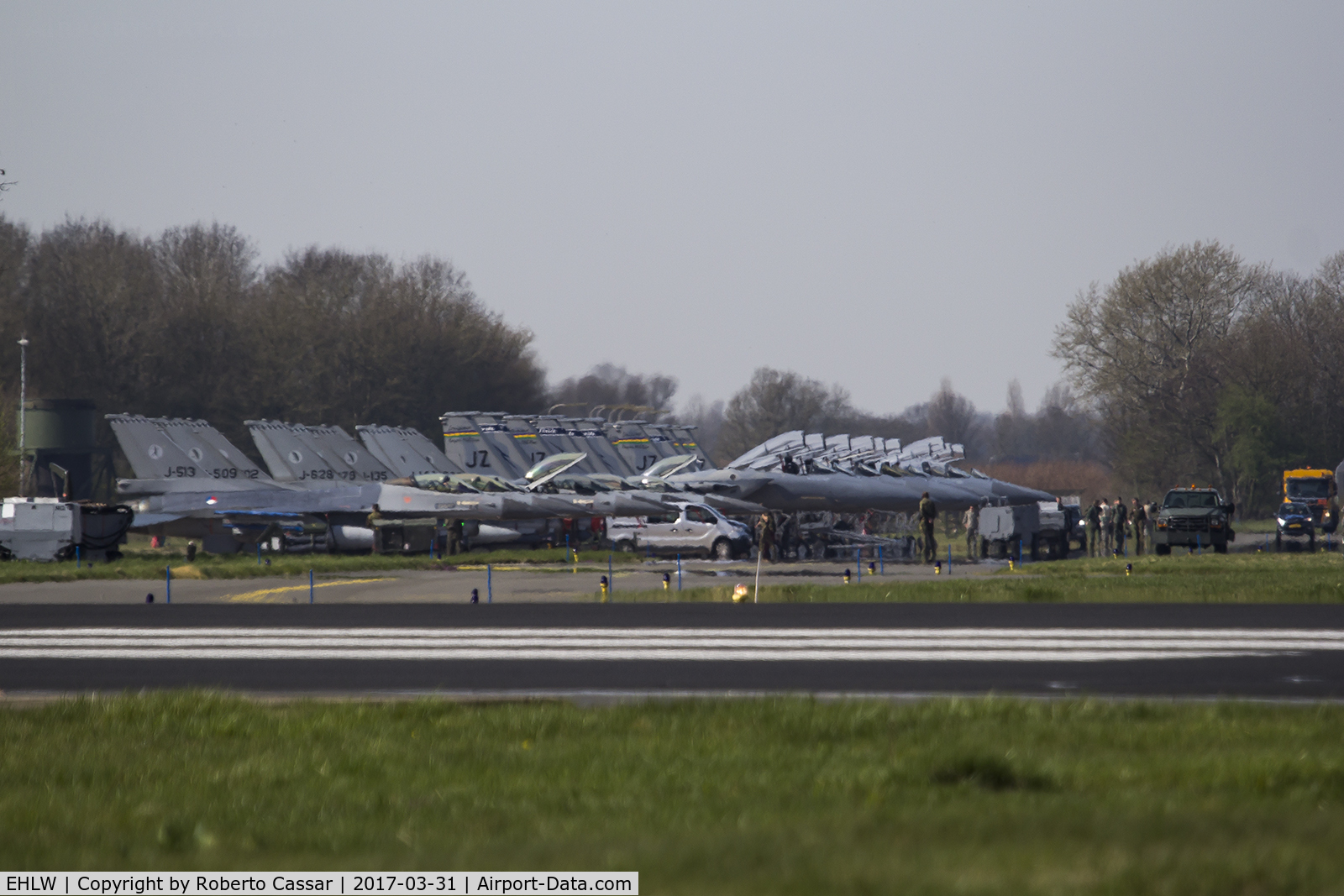 Leeuwarden Air Base Airport, Leeuwarden Netherlands (EHLW) - USAF F-15s resting during OP Frisian Flag 2017.