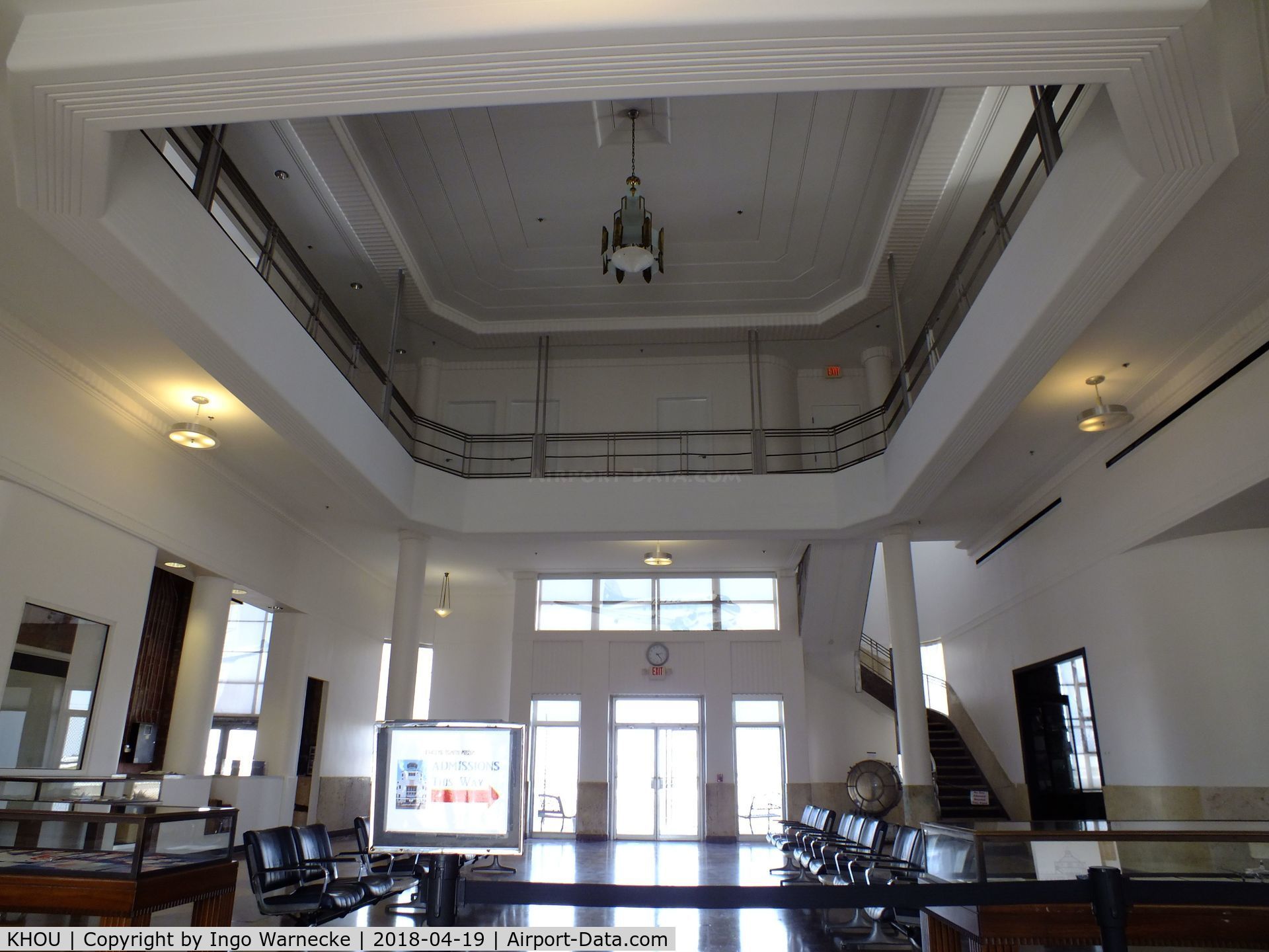 William P Hobby Airport (HOU) - the main hall of the Houston Municipal Airport terminal building - restored and maintained by volunteers and staff of the 1940 Air Terminal Museum