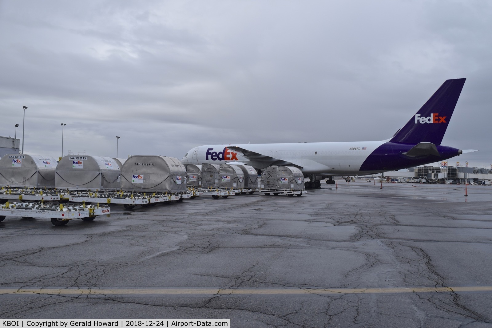 Boise Air Terminal/gowen Fld Airport (BOI) - Fed Ex still running cargo on Christmas Eve.