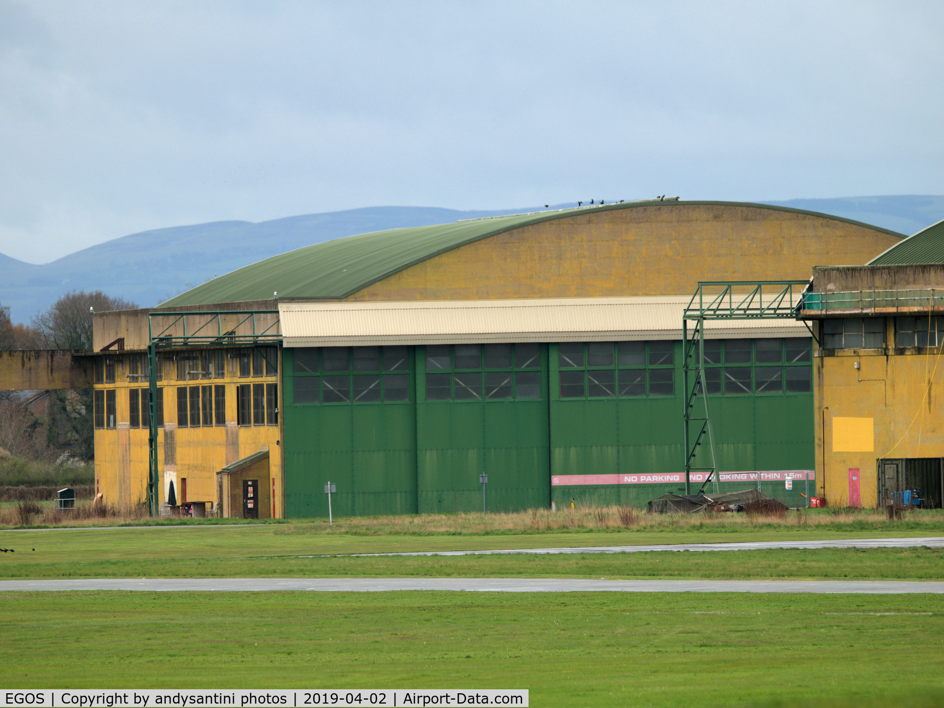 RAF Shawbury Airport, Shawbury, England United Kingdom (EGOS) - hanger at RAF Shawbury