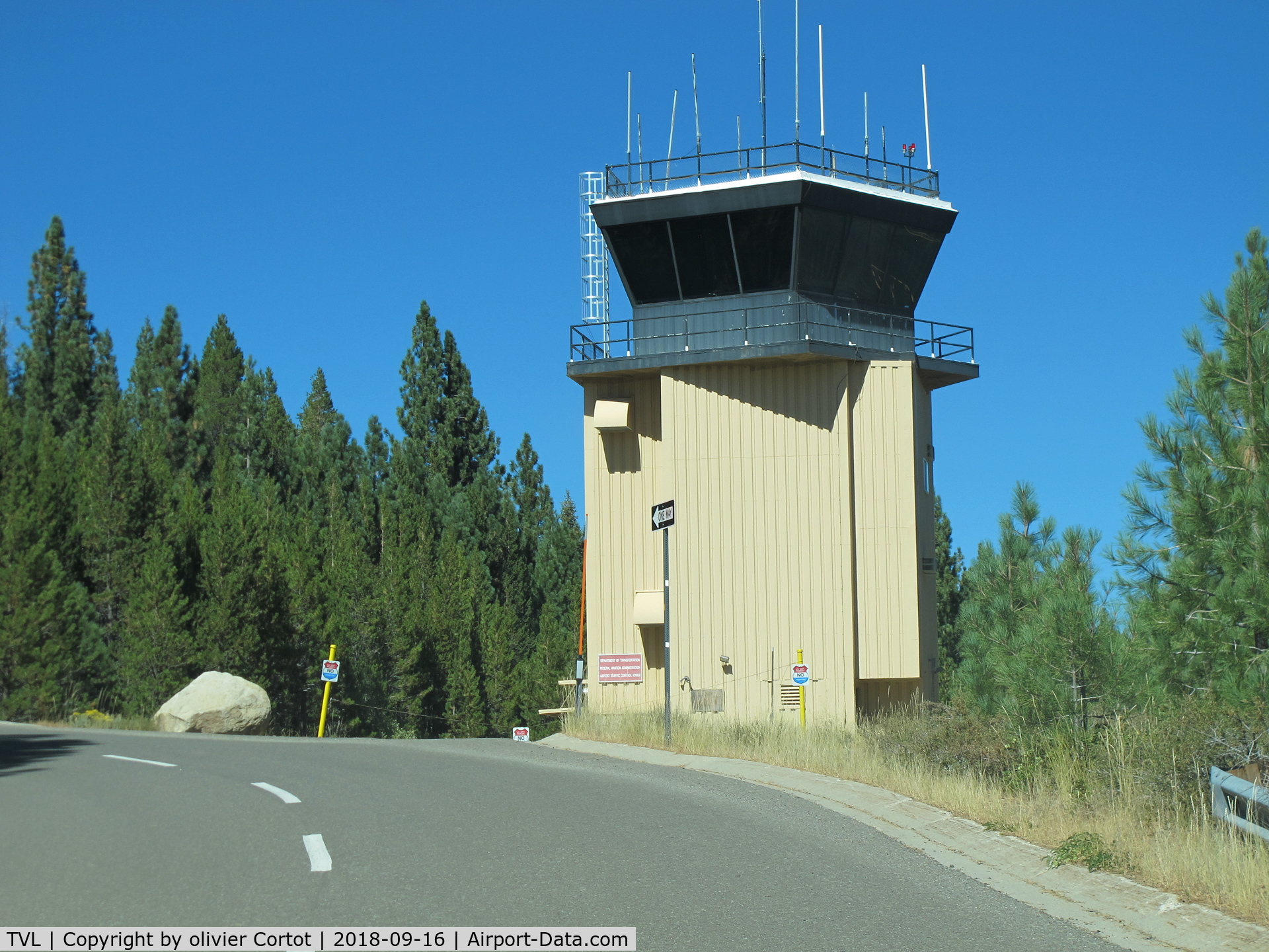 Lake Tahoe Airport (TVL) - the control tower