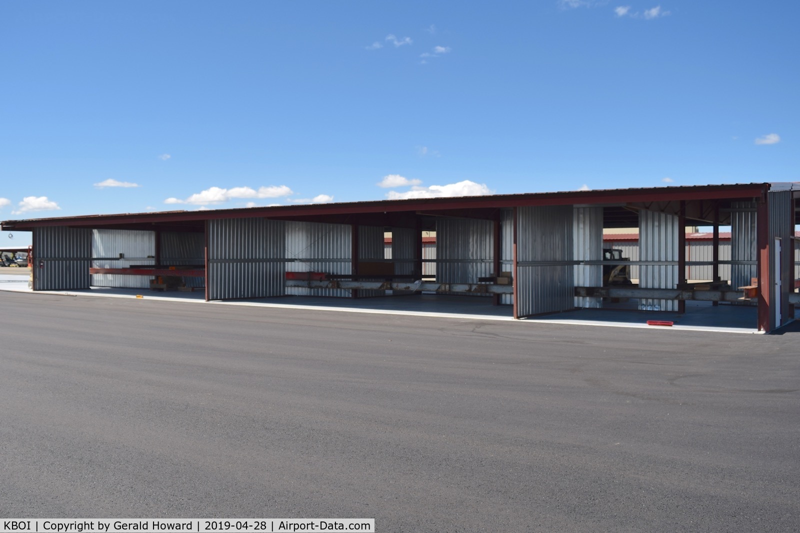 Boise Air Terminal/gowen Fld Airport (BOI) - Half of hangars at new location.