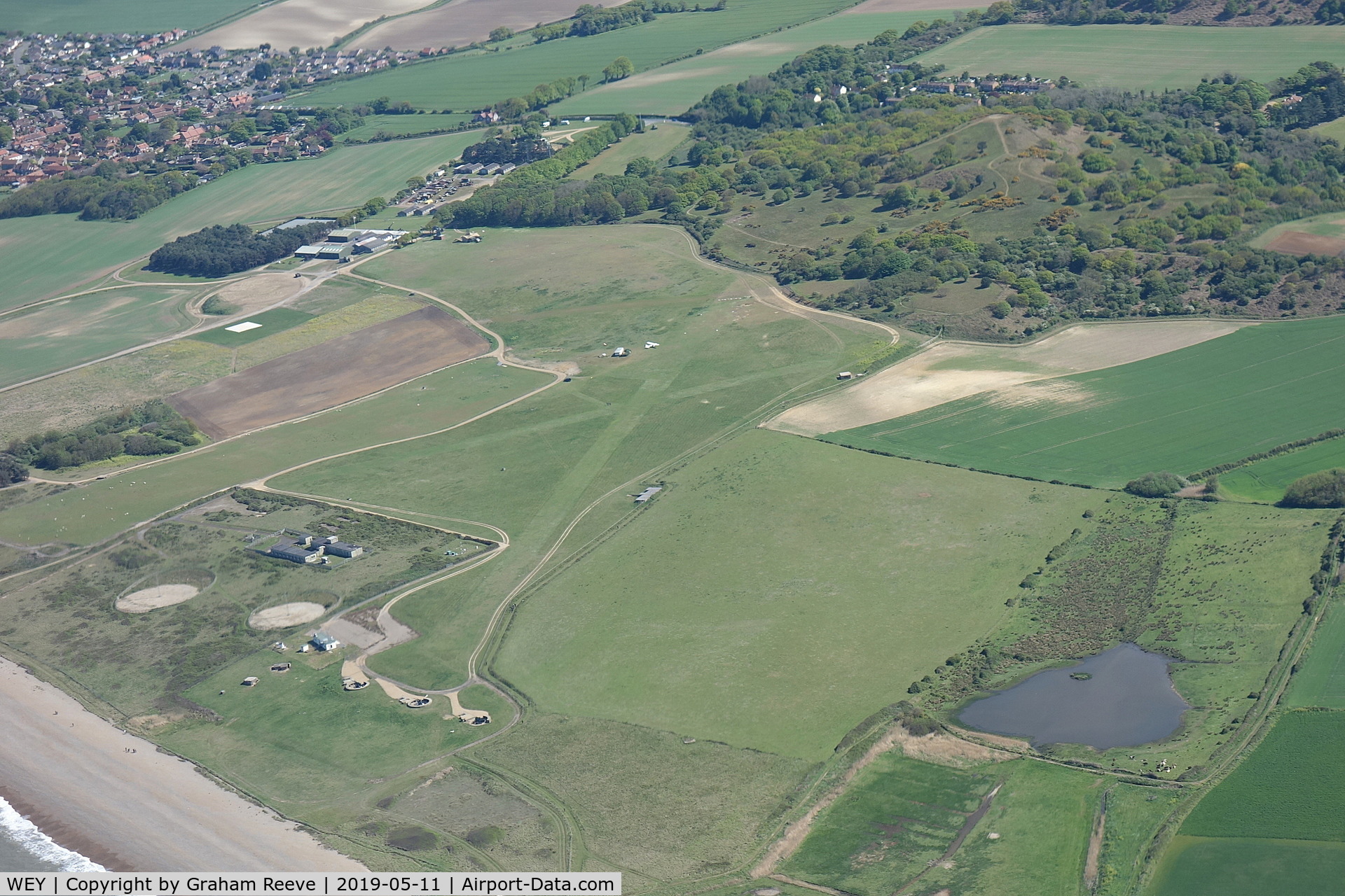 WEY Airport - Weybourne, Norfolk, airfield from the air
