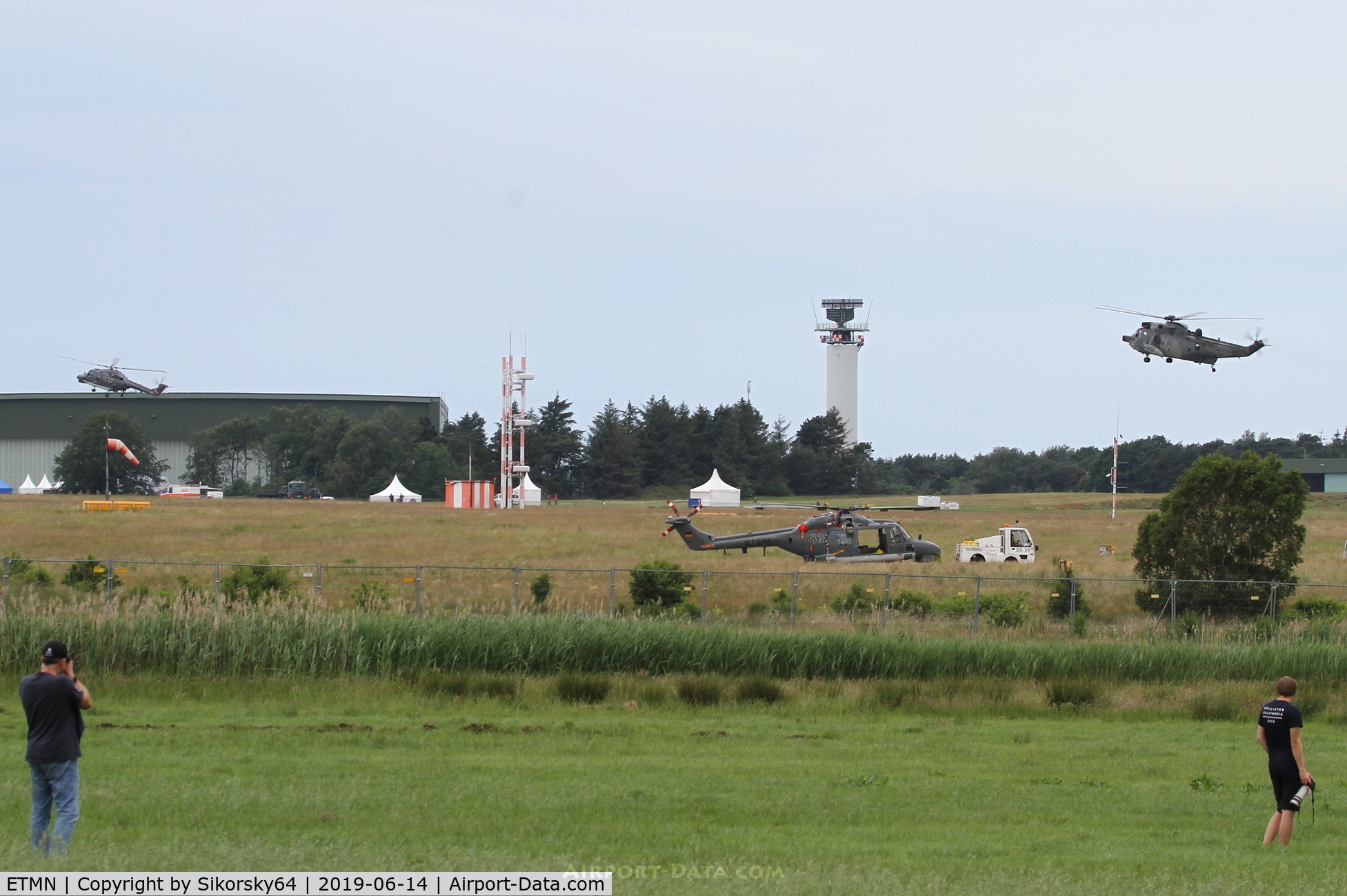 ETMN Airport - View to the Airbase on the Spottersday.