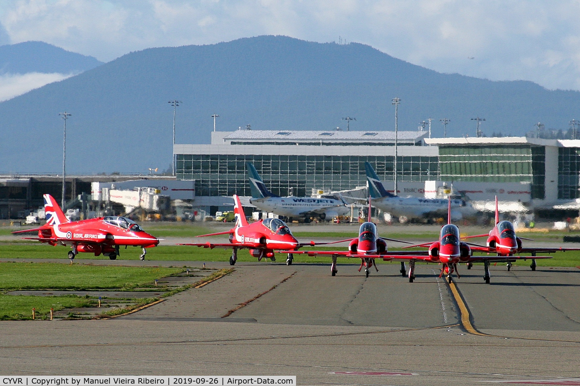 Vancouver International Airport, Vancouver, British Columbia Canada (CYVR) - Red Arrows 2019 North American tour
