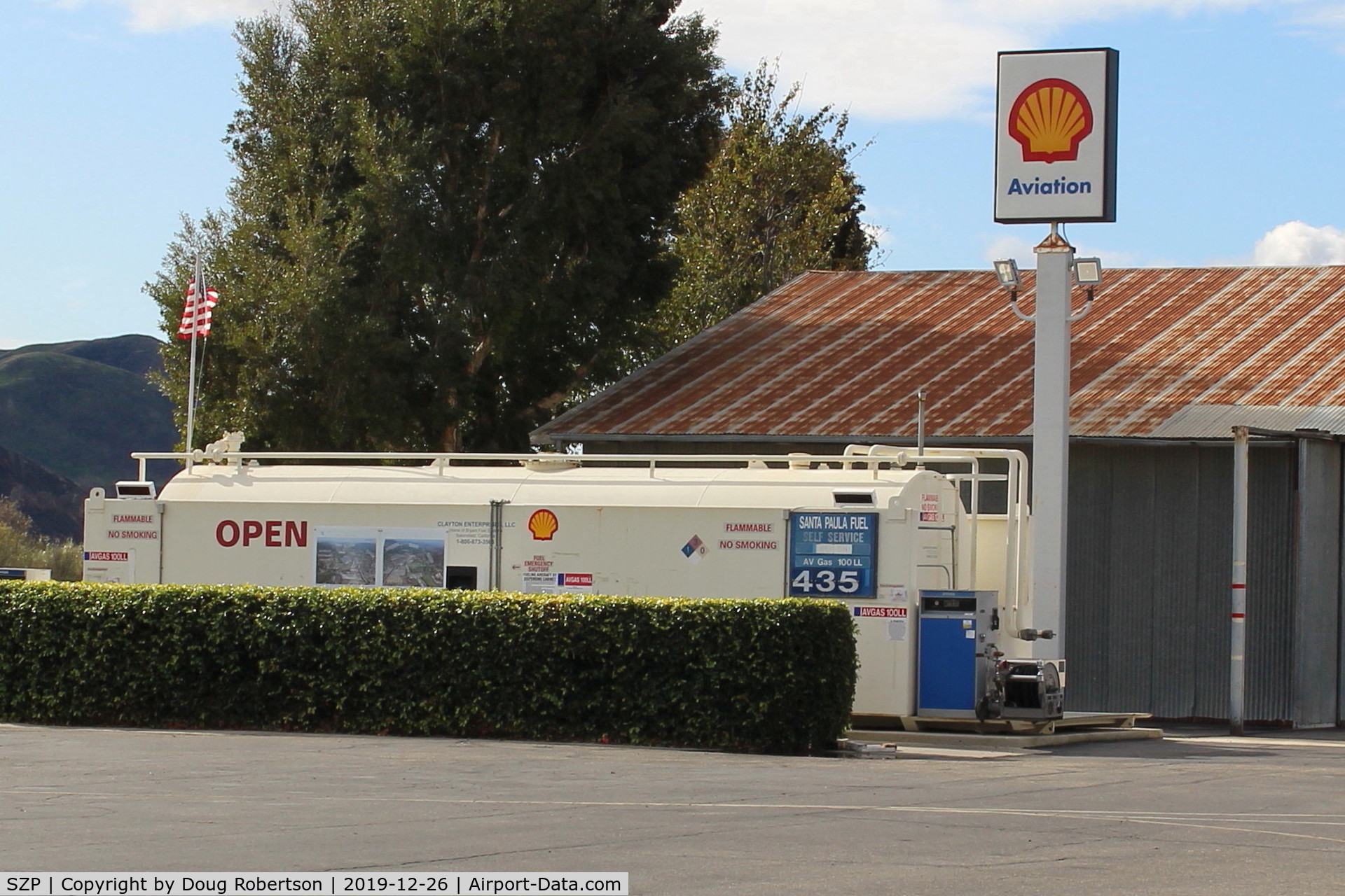 Santa Paula Airport (SZP) - Santa Paula SHELL 100LL Fuel Dock, no price change