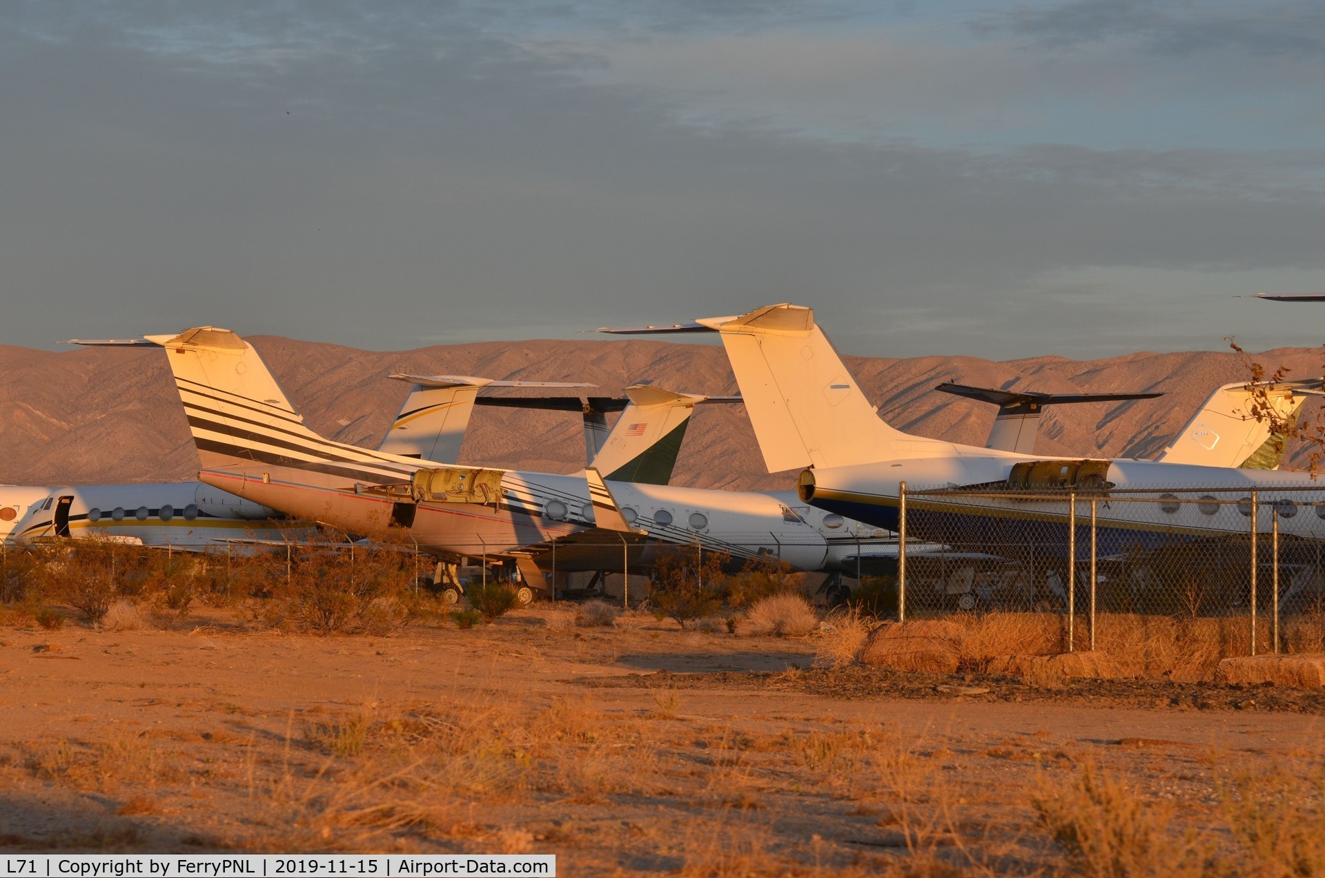 California City Municipal Airport (L71) - Just a few miles from MHV is California City. A small boneyard specialized in Gulfstream aircraft.