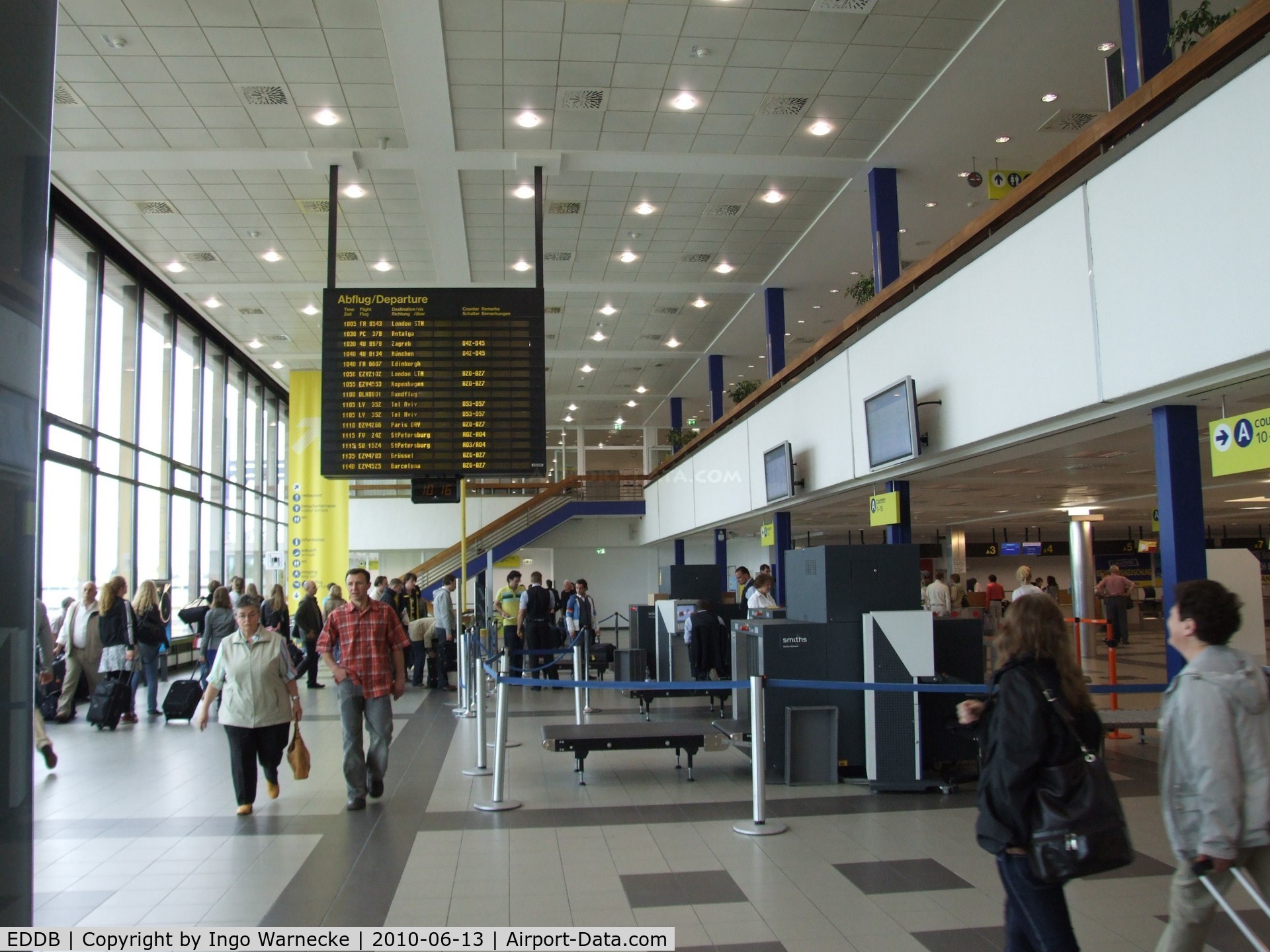 Berlin Brandenburg International Airport, Berlin Germany (EDDB) - in the departure area of the terminal at Schönefeld airport