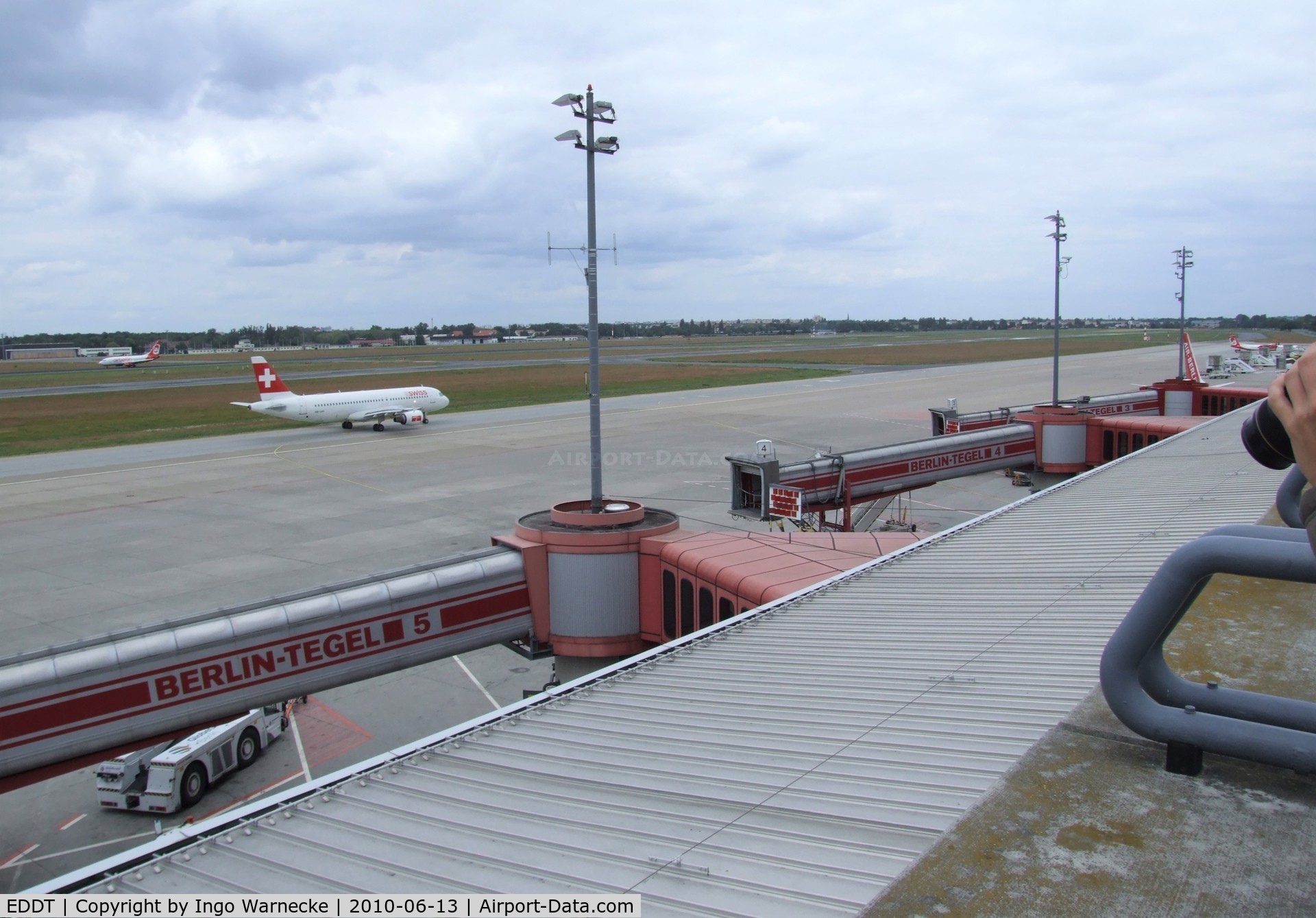 Tegel International Airport (closing in 2011), Berlin Germany (EDDT) - apron and boarding bridges at Berlin Tegel airport