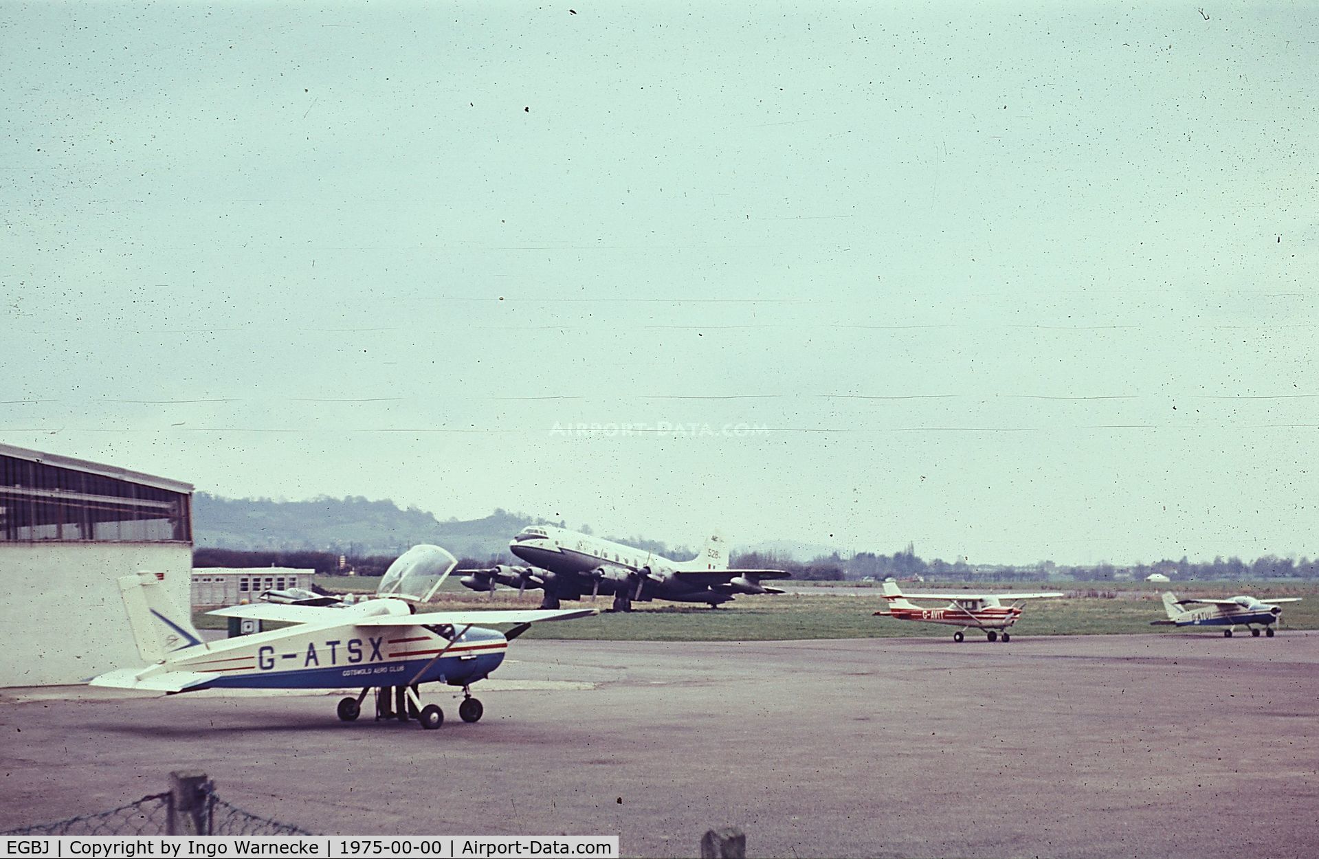 Gloucestershire Airport, Staverton, England United Kingdom (EGBJ) - aircraft on the apron at Staverton airfield