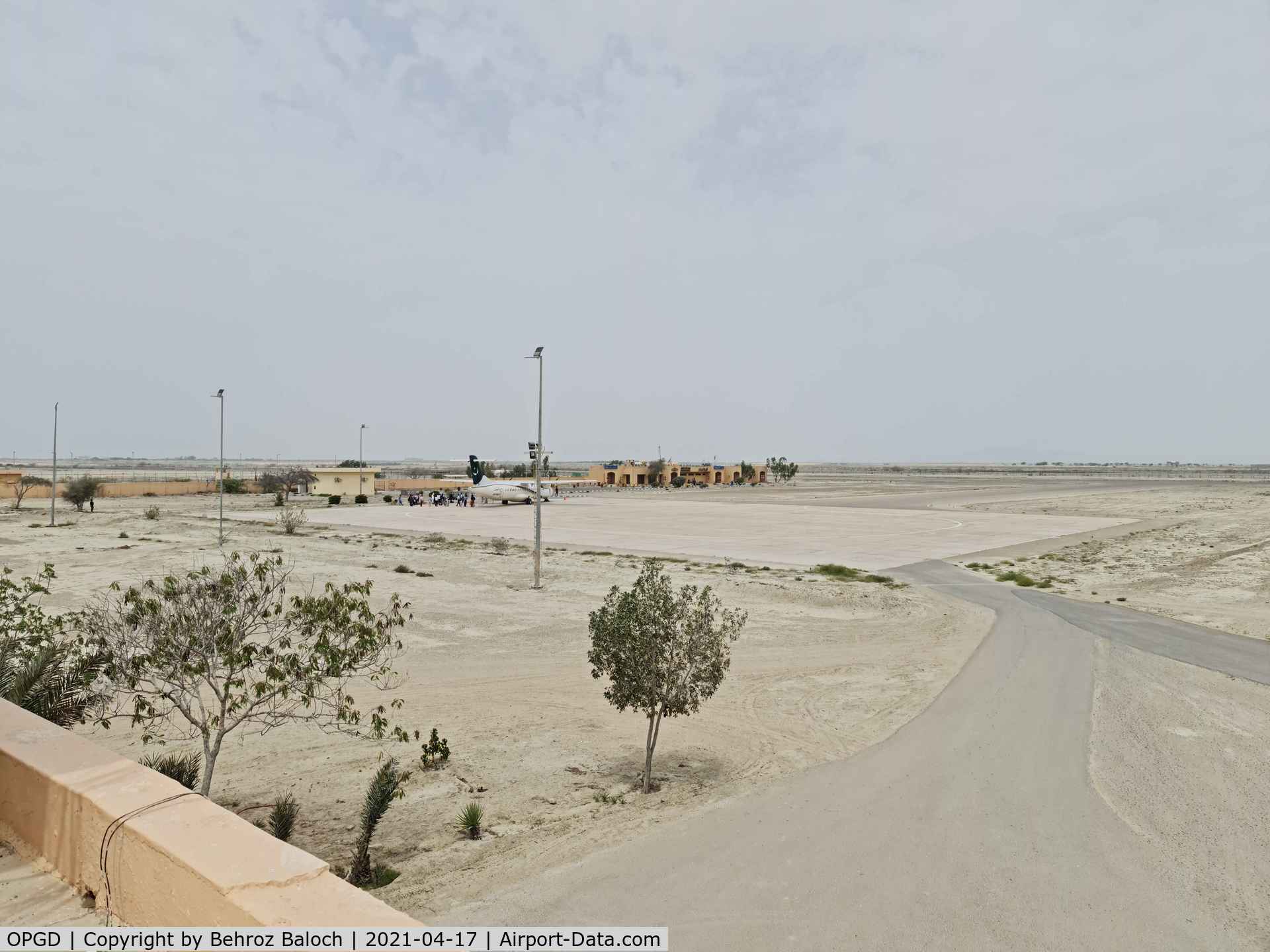 Gwadar International Airport, Gwadar Pakistan (OPGD) - Gwadar Apron with PIA ATR72.