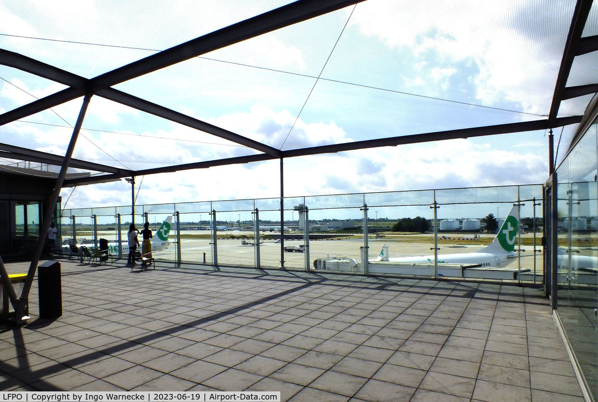 Paris Orly Airport, Orly (near Paris) France (LFPO) - the new smaller visitor's terrace at Paris/Orly airport