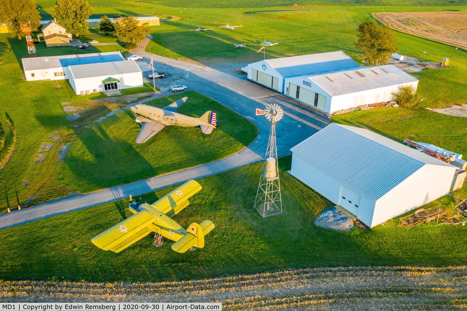 Massey Aerodrome Airport (MD1) - Massey Air Museum at Massey Aerodrome MD1, Grassroots Aviation on the Eastern Shore of Maryland - Photo by Edwin Remsberg
