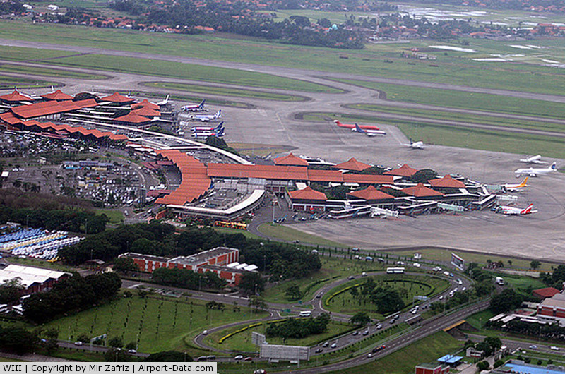 Download this Soekarno Hatta International Airport Terminal Airborne From Runway picture
