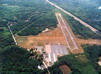 Mansfield Municipal Airport (1B9) - Aerial View - by Town of Mansfield, MA
