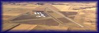 Mandan Municipal Airport (Y19) - Y19 from the South - by Brad Kramer