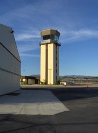 Camarillo Airport (CMA) - Camarillo, California FAA Control Tower, mid-field, South. CMA - by Doug Robertson
