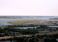 Ronald Reagan Washington National Airport (DCA) - Coming in on the River Visual to 19 - by Lee Mills