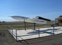 Point Mugu Nas (naval Base Ventura Co) Airport (NTD) - Missile Park-KUW-1/KGW/LTV-N-2 LOON surface to surface copy of German V-1 pulse jet 'buzz bomb' of WWII. 25' long, 19' wingspan, 1,540 lb warhead. 150 mile range. Program ended at Point Mugu 1949, used 'Operation Paperclip' German rocket scientists - by Doug Robertson