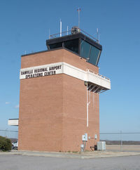 Danville Regional Airport (DAN) - Tower at Danville Regional Airport - by Richard T Davis