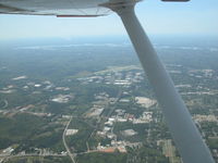 Lagrange-callaway Airport (LGC) - looking west with Lake West Point in the distance - by David McClendon