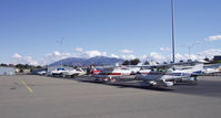Buchanan Field Airport (CCR) - Part of East Ramp aircraft parking area. Mt Diablo in the background. - by Bill Larkins