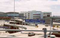 San Francisco International Airport (SFO) - International Terminal on left and Garage on right - by Bill Larkins