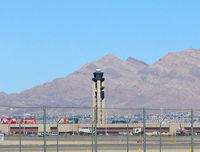 Mc Carran International Airport (LAS) - The old ATCT with Sunrise Mountain in the background. - by Brad Campbell