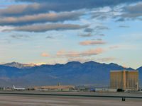 Mc Carran International Airport (LAS) - McCarran - Looking West towards Mt. Charleston from Sunset Ave. - by Brad Campbell