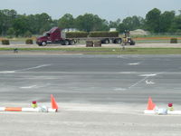 La Belle Municipal Airport (X14) - X14 Construction - sod laying and ramp repainting - LaBelle Airport, Fl. - by Don Browne