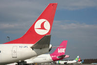 Cologne Bonn Airport, Cologne/Bonn Germany (CGN) - Tails at Terminal 2 - by Wolfgang Zilske