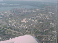 Newark Liberty International Airport (EWR) - EWR after takeoff - by rich gessert