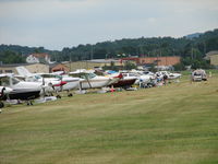 Frederick Municipal Airport (FDK) - The flight line at the 2006 AOPA Fly-in. - by Sam Andrews