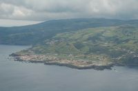 Flores Airport - Santa Cruz and its small airport on the island of Flores, Azores (taken from DO 228, CS-TGO) - by Micha Lueck