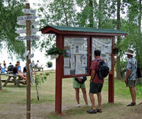 Vette/blust Seaplane Base (96WI) - Bulletin board at the seaplane base - by Jim Uber