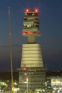 Vienna International Airport, Vienna Austria (VIE) - New tower in the night - by Yakfreak - VAP