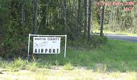 Martin County Airport (MCZ) - The new sign and access road to Martin County Airport - by Paul Perry