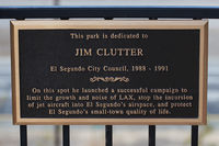 Los Angeles International Airport (LAX) - The honorary plaque at the Imperial Hill viewing area on the south side of LAX. - by Dean Heald