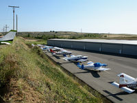 Fallbrook Community Airpark Airport (L18) - Flight-line from one of terraces @ Fallbrook Community Airpark Airport, CA - by Steve Nation