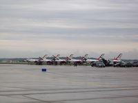 Chicago/rockford International Airport (RFD) - USAF Thunderbirds at Rockford airshow - by Mark Pasqualino