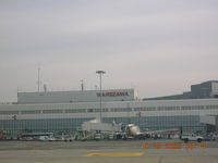 Warsaw Frederic Chopin Airport (formerly Okecie International Airport), Warsaw Poland (EPWA) - WARSZAWA (Warsaw, Poland) Airside of International Terminal - by John J. Boling