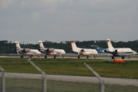 Daytona Beach International Airport (DAB) - Runway 16/34 used to park large corporate jets - by Florida Metal