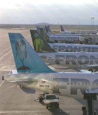 Denver International Airport (DEN) - Frontier tails at Concourse A - by Florida Metal