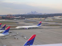 Hartsfield - Jackson Atlanta International Airport (ATL) - Downtown Atlanta in background - by Florida Metal