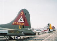 Willow Run Airport (YIP) - B-17s lined up - by Florida Metal